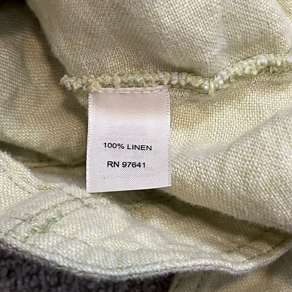 J Jill 100% Linen Jacket Womens Large Lime Green Button Closure Lightweight - Picture 8 of 13